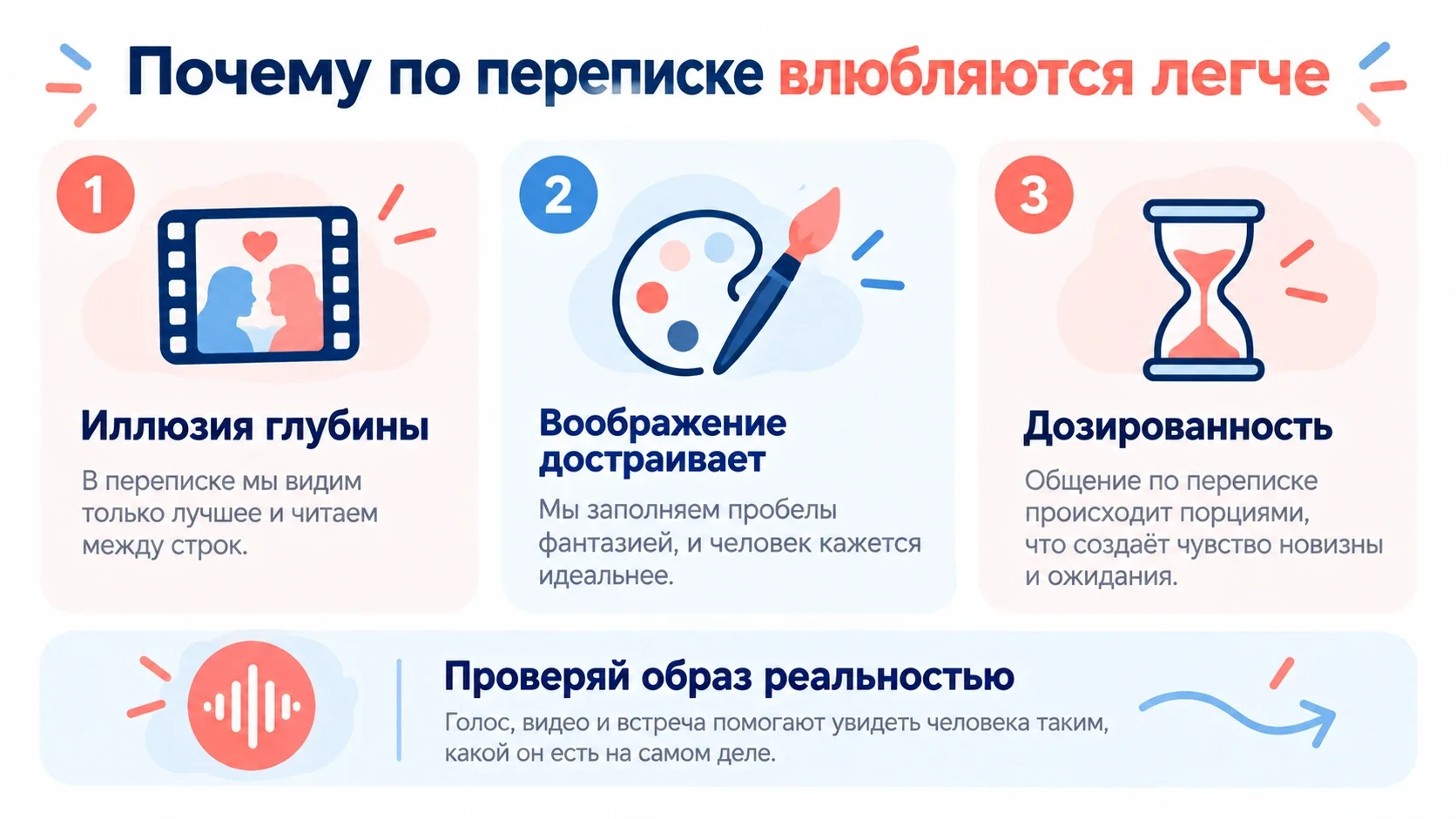 Три причины, почему по переписке влюбляются легче