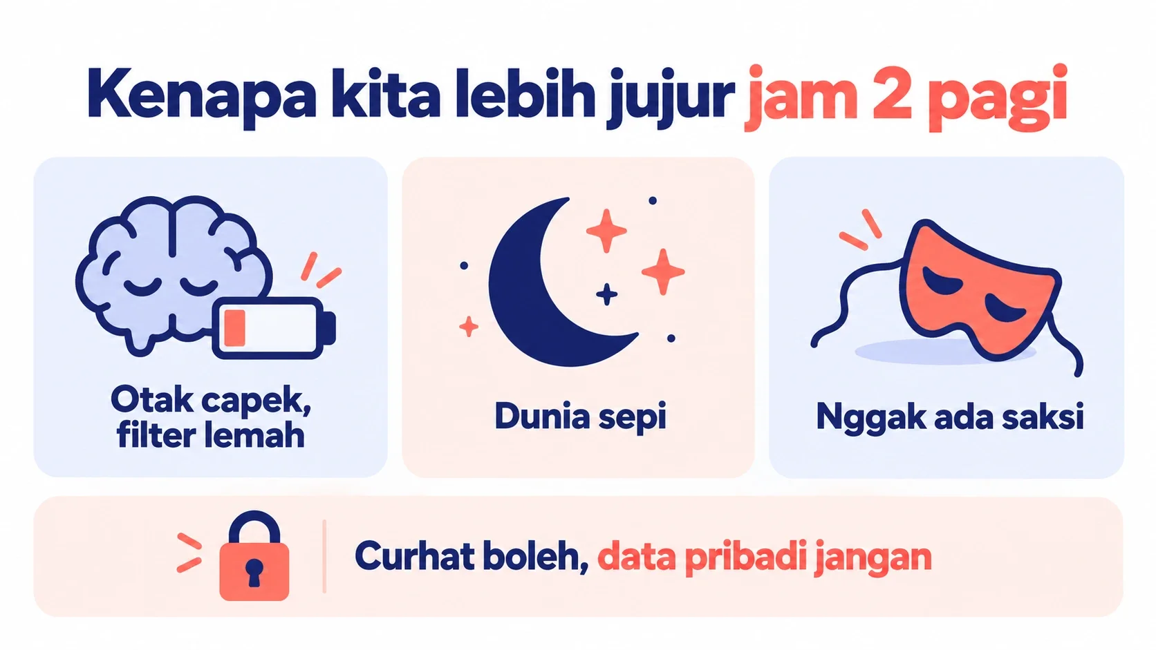 Tiga alasan kenapa obrolan jam 2 pagi terasa lebih jujur